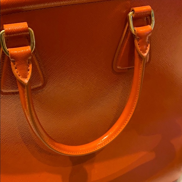 Prada Saffiano Tote Orange - Picture 5 of 16
